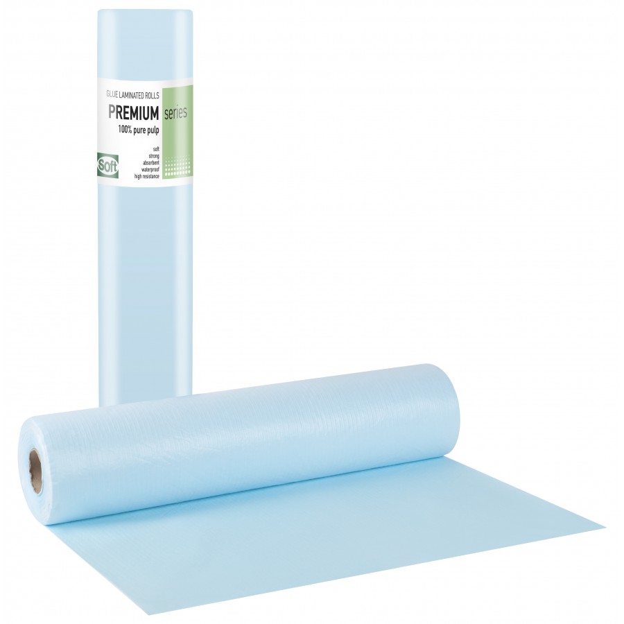 Medical Consumables Medistar Premium Standard Pure Pulp Paper Rolls - Light Blue